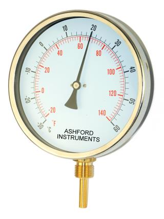 160mm HVAC Bimetal Thermometer