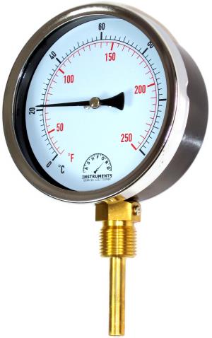 100mm HVAC Bimetal Thermometer