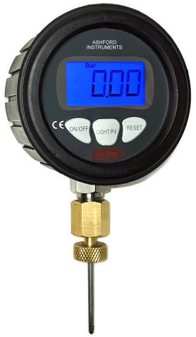 63mm Digital Binder Pressure Gauge - Battery Powered 0.5% Accuracy