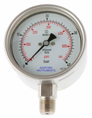 Inconel 625 Pressure Gauge - 63mm, 100mm & 150mm