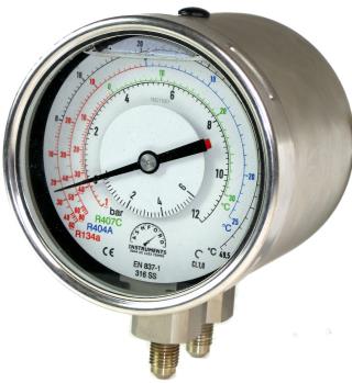 Refrigeration Differential Pressure Gauges - 100mm Diameter