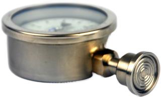 Triclamp Mini Hygienic Seal Pressure Gauge - 63mm Diameter