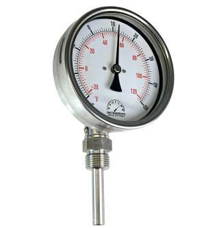 100mm 316 Stainless Steel  Bimetal Thermometer