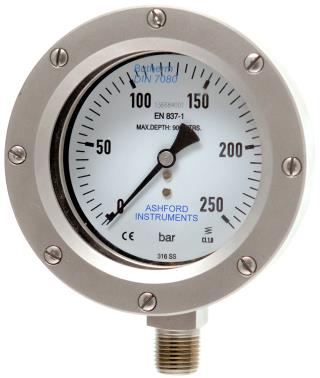 Subsea  Depth Gauge - 100mm Diameter to 900m Depth