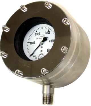 Subsea Pressure Gauge - 100mm Premium Subsea 6000m  