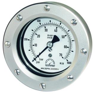 Subsea Pressure Gauge - 63mm Premium Subsea  2000m Gauge