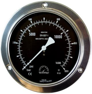 Compensated Subsea Pressure Gauge - 100mm Stainless Steel Case