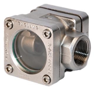 Sight Flow Indicator - Clear Window, Twin Rotor or Flap With Scaleplate