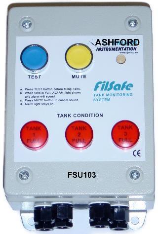 FilSafe100 Multi-Channel Tank Monitoring System - High / Low Level Float Alarms