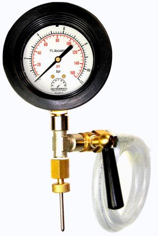 Binder Sampling Probe & Pressure Gauge