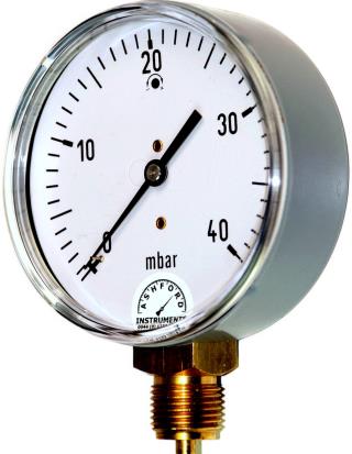 Low Pressure Capsule Gauge - 0-10 Mbar to 1000Mbar