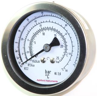 Refrigeration Gauges - 63mm & 100mm Diameter
