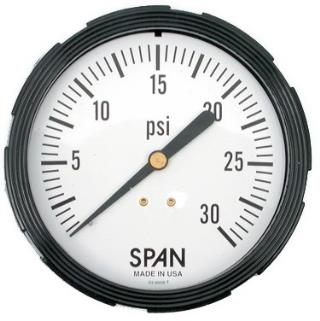 SPAN Instruments Liquid Filled Brass Gauge - 2.5